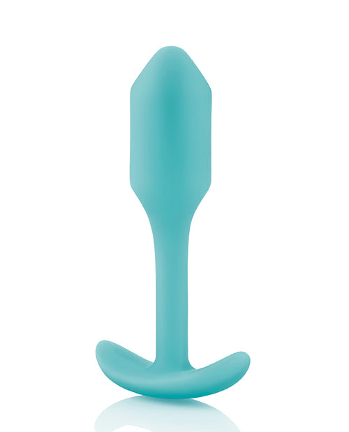 B-vibe Weighted Snug Plug 1 - 55 G Mint - LUST Depot