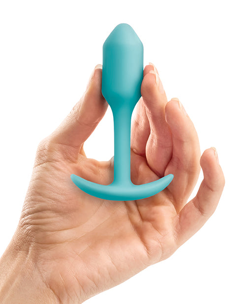 B-vibe Weighted Snug Plug 1 - 55 G Mint - LUST Depot