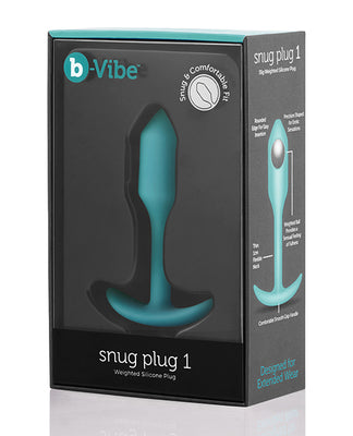 B-vibe Weighted Snug Plug 1 - 55 G Mint