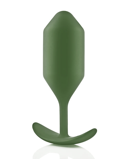 B-vibe Weighted Snug Plug 4 - 257 G Army - LUST Depot