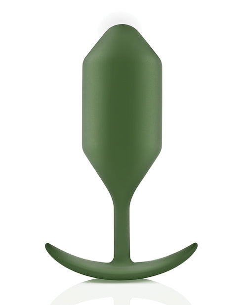 B-vibe Weighted Snug Plug 4 - 257 G Army - LUST Depot