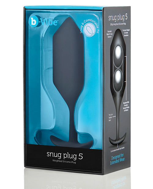 B-vibe Snug Plug 5 - Black - LUST Depot