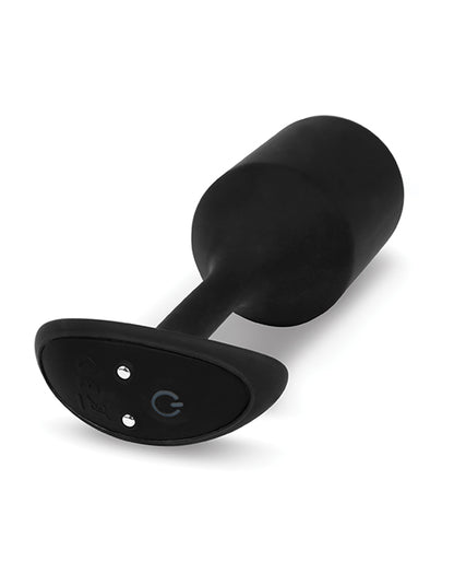 B-vibe Vibrating Weighted Snug Plug Xl - 247 G Black - LUST Depot