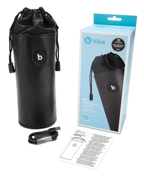 B-vibe Uv Sterilizer Pouch W-usb Cord - Black - LUST Depot