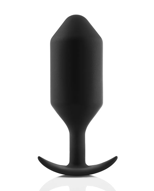 B-vibe Weighted Snug Plug 6 - .515 G Black - LUST Depot