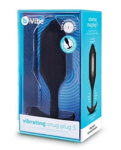 B-vibe Vibrating Snug Plug - Xxlarge Black - LUST Depot