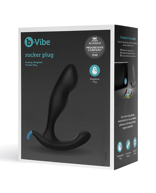 B-vibe Rocker Plug - Black - LUST Depot