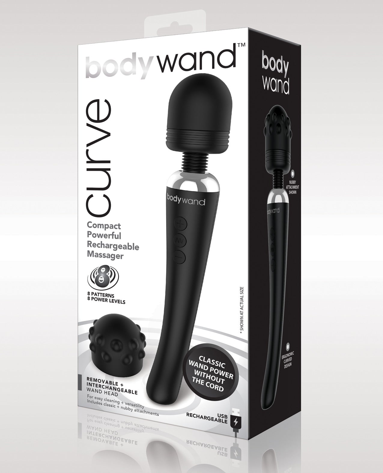 Xgen Bodywand Curve Rechargeable - Black - LUST Depot