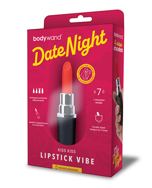 Xgen Bodywand Date Night Kiss Kiss Lipstick Vibe - Black/red - LUST Depot