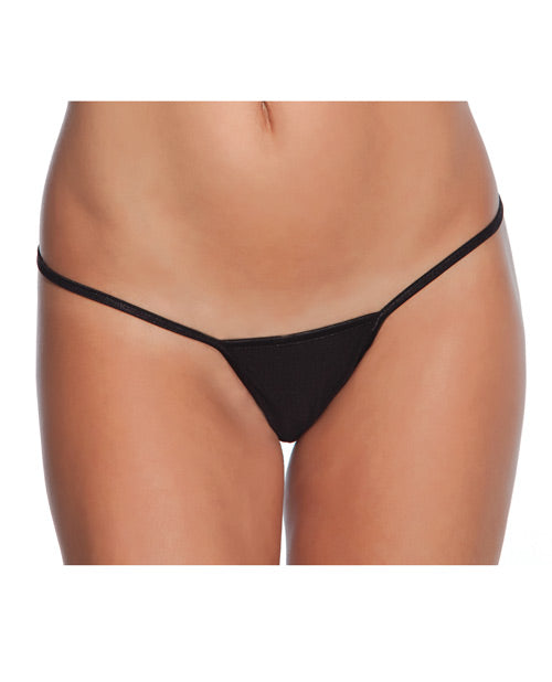 Low Rise Lycra G-string Black O/s - LUST Depot