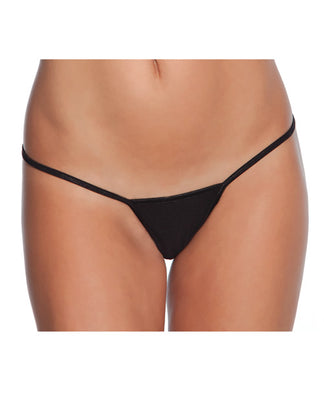 Low Rise Lycra G-string Black O/s