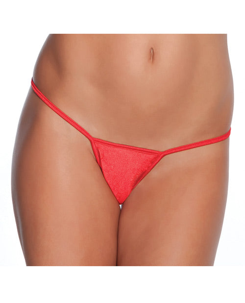 Low Rise Lycra G-string Red O/s - LUST Depot