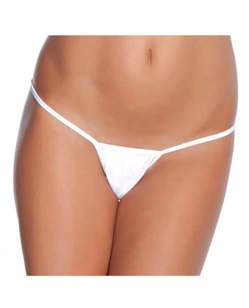 Low Rise Lycra G-string White Xl - LUST Depot