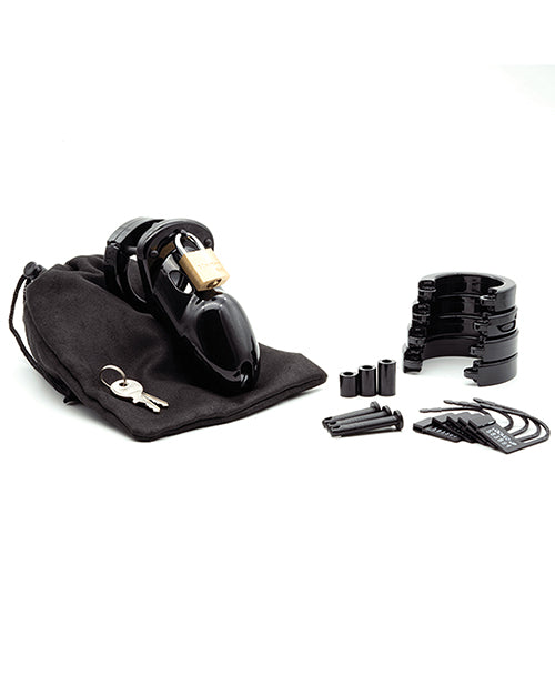 Cb-3000 3" Cock Cage & Lock Set - Black - LUST Depot