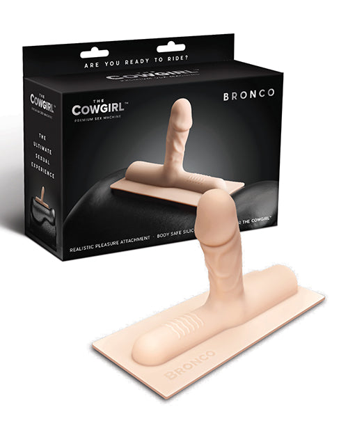 The Cowgirl Bronco Silicone Attachment - Vanilla - LUST Depot