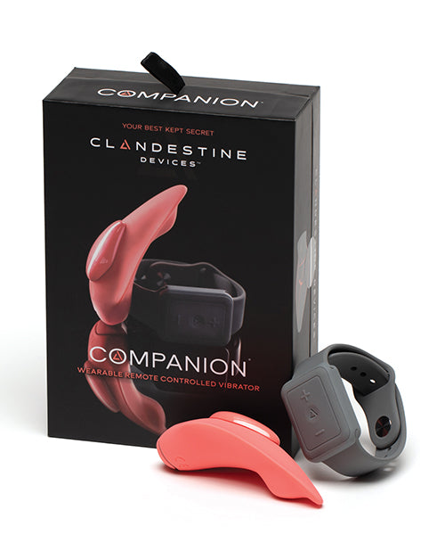 Clandestine Devices Companion Panty Vibe W-wearable Remote - Coral - LUST Depot