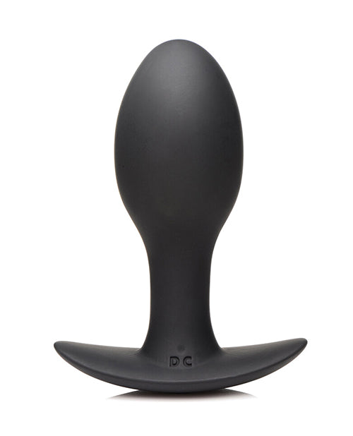 Curve Toys Rooster Rumbler Vibrating Silicone Anal Plug Large - Black - LUST Depot