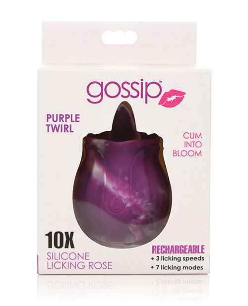 Curve Novelties Gossip Licking Rose - Purple Twirl - LUST Depot