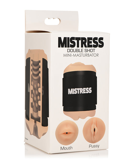 Curve Novelties Mistress Mini Double Stroker Mouth & Pussy - Light - LUST Depot