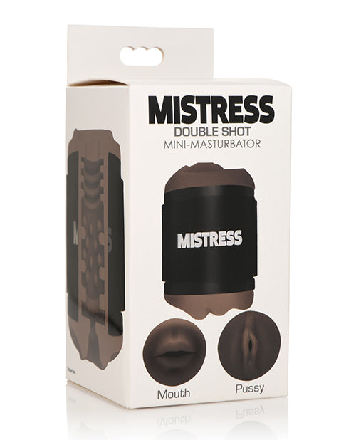 Curve Novelties Mistress Mini Double Stroker Mouth & Pussy - Dark - LUST Depot