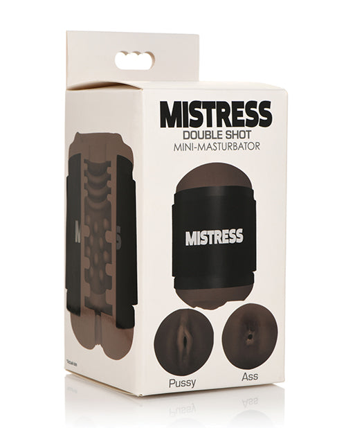 Curve Novelties Mistress Mini Double Stroker Pussy & Ass - Dark - LUST Depot