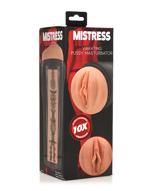 Curve Toys Mistress Vibrating Pussy Masturbator - Tan - LUST Depot