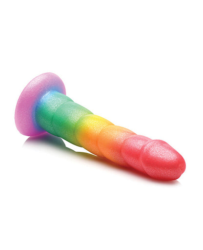 Curve Toys Simply Sweet 6.5" Swirl Rainbow Dildo - LUST Depot