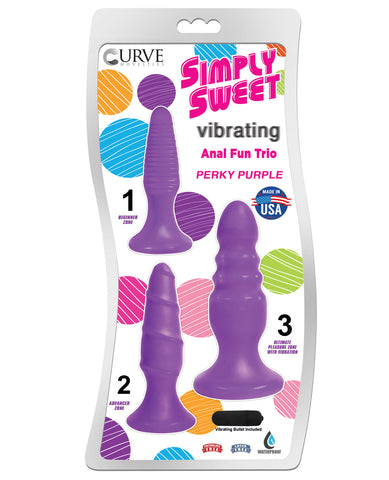 Curve Novelties Simply Sweet Anal Fun Trio - Perky Purple