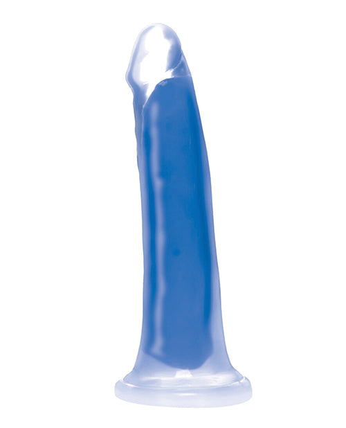 Curve Toys Lollicock 7" Glow In The Dark Silicone Dildo - Blue - LUST Depot