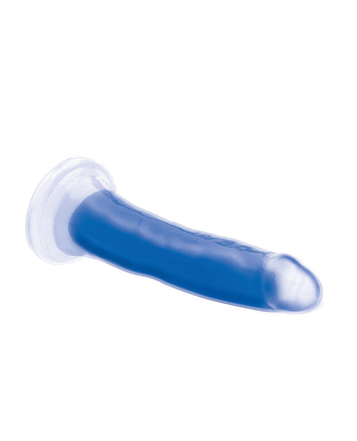 Curve Toys Lollicock 7" Glow In The Dark Silicone Dildo - Blue - LUST Depot