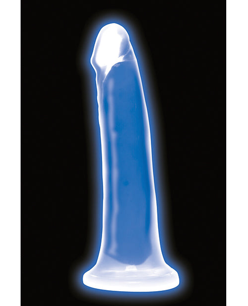 Curve Toys Lollicock 7" Glow In The Dark Silicone Dildo - Blue - LUST Depot