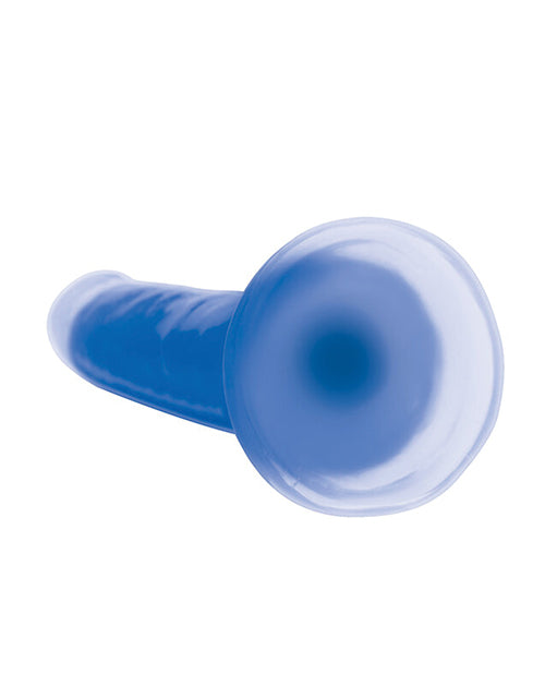 Curve Toys Lollicock 7" Glow In The Dark Silicone Dildo - Blue - LUST Depot