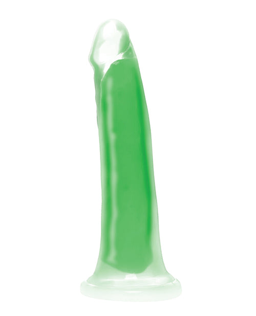 Curve Toys Lollicock 7" Glow In The Dark Silicone Dildo - Green - LUST Depot