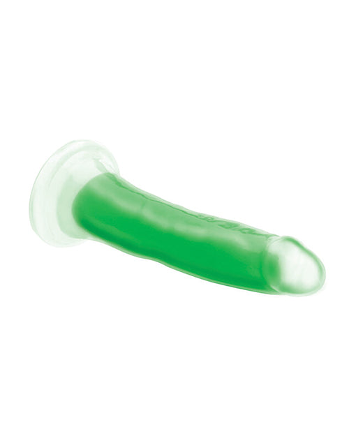 Curve Toys Lollicock 7" Glow In The Dark Silicone Dildo - Green - LUST Depot