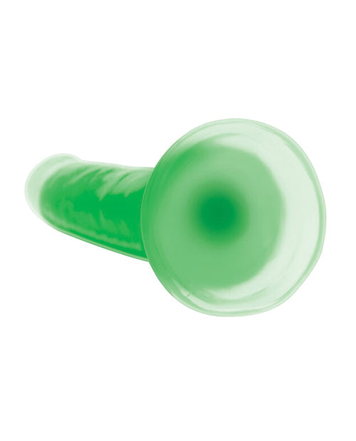 Curve Toys Lollicock 7" Glow In The Dark Silicone Dildo - Green - LUST Depot