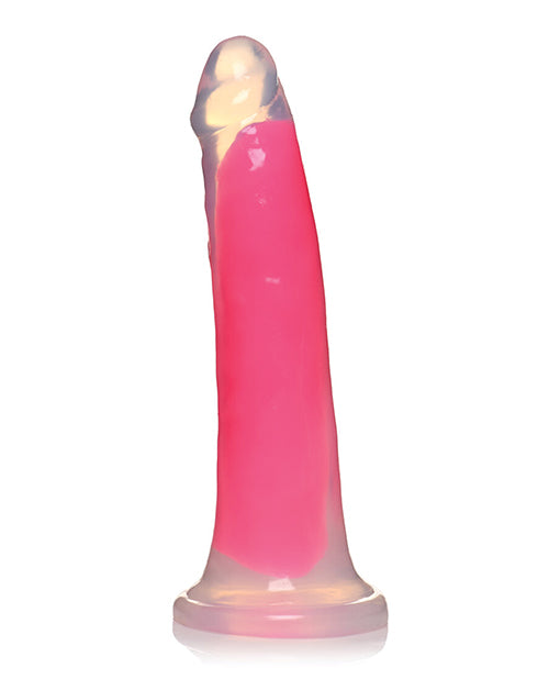 Curve Toys Lollicock 7" Glow In The Dark Silicone Dildo - Pink - LUST Depot