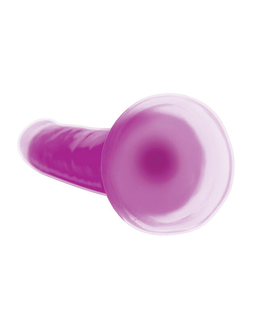 Curve Toys Lollicock 7" Glow In The Dark Silicone Dildo - Purple - LUST Depot