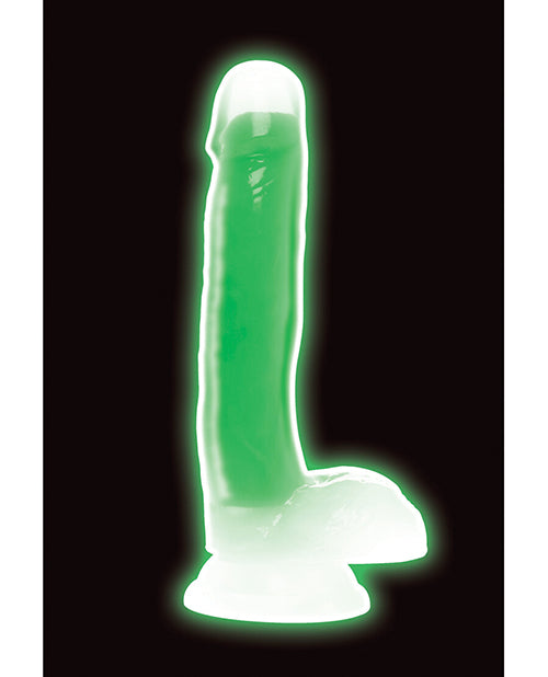 Curve Toys Lollicock 7" Glow In The Dark Silicone Dildo W/balls - Green - LUST Depot