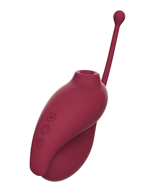 Adrien Lastic Inspiration Clitoral Suction Stimulator & Vibrating Egg - Red - LUST Depot