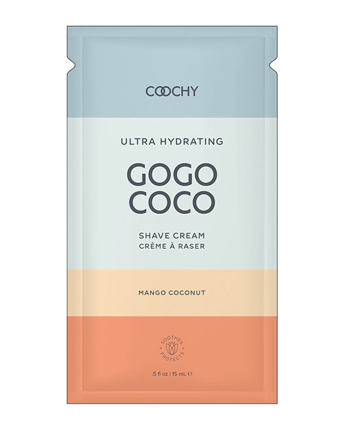 Coochy Ultra Hydrating Shave Cream Foil - .35 Oz Mango Coconut - LUST Depot