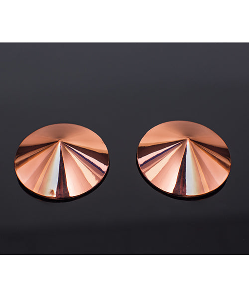 Pleasure Collections Metal Pasties Rose Gold O-s - LUST Depot