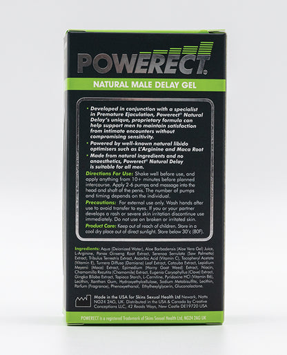 Powerect Natural Delay Serum - 30 Ml - LUST Depot