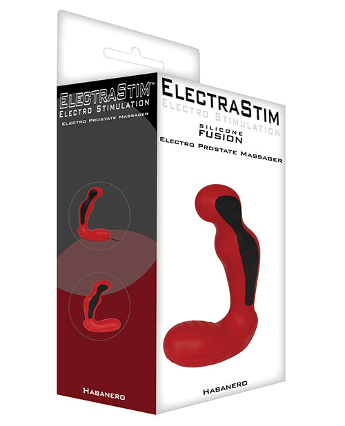 Electrastim Silicone Fusion Habanero Prostate Massager - Red-black - LUST Depot