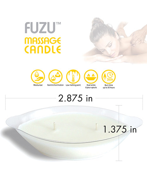 Fuzu Massage Candle - 4 Oz Fiji Dates & Lemon Peel - LUST Depot