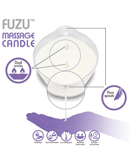 Fuzu Massage Candle - 4 Oz Lavender Mist - LUST Depot