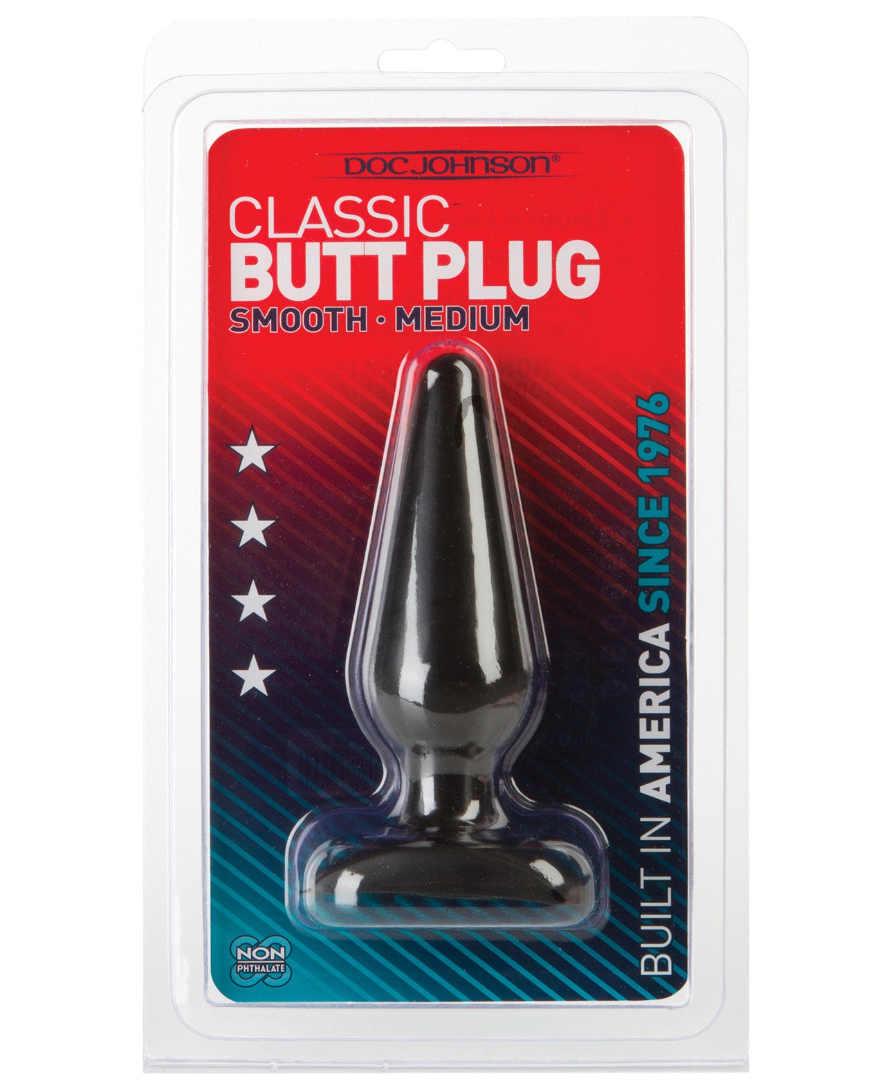 Classic Butt Plug - Medium Black - LUST Depot