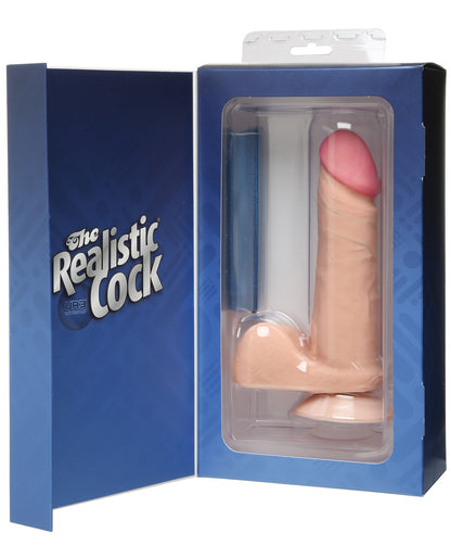 Realistic 6" Ultraskyn Cock W-balls - White - LUST Depot