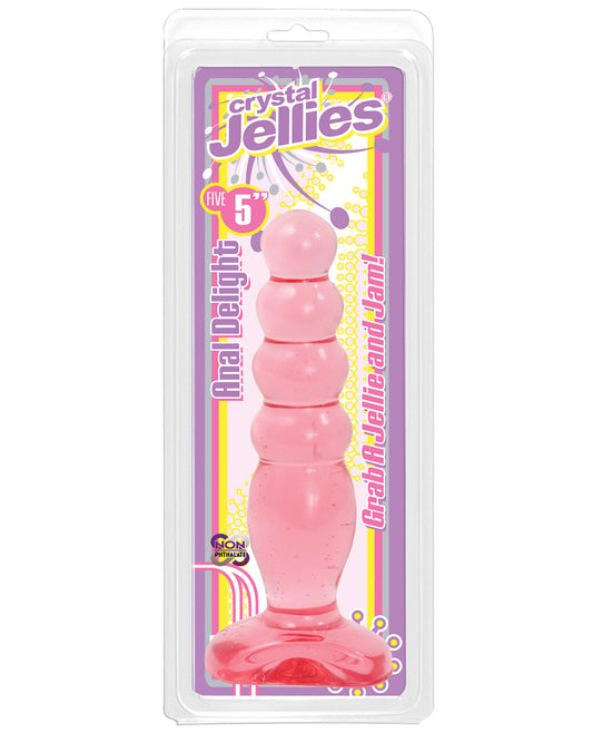 Crystal Jellies 5" Anal Delight - Pink - LUST Depot