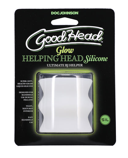 Goodhead Silicone Glow Helping Head - Frost - LUST Depot