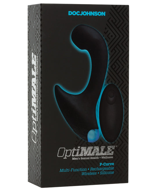 Optimale Vibrating P Massager W-wireless Remote - Black - LUST Depot